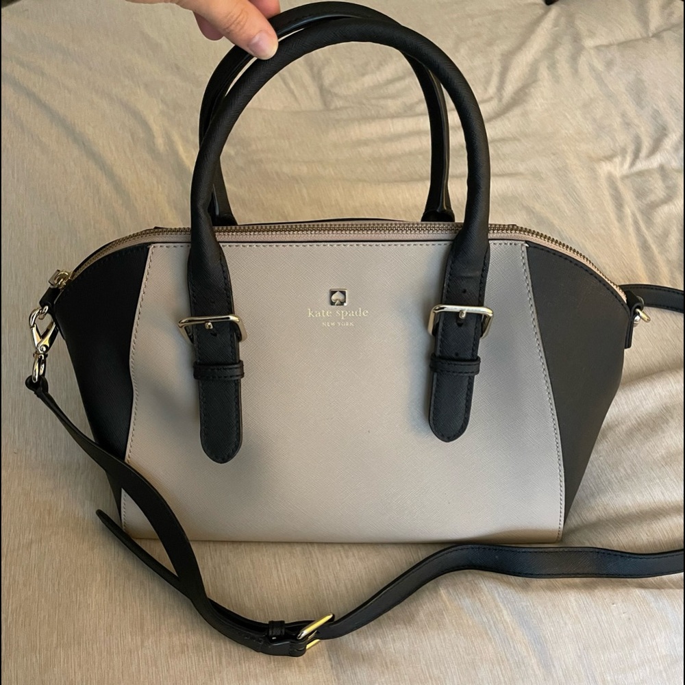 Kate Spade Purse Black and Pale Pink Satchel
